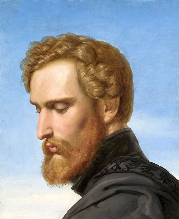 Portrait of the painter Heinrich Heinlein as a Schellenberg knight by Zofia Szymanowska-Lenartowicz