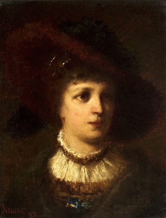 Portrait of a woman by Zygmunt Sidorowicz